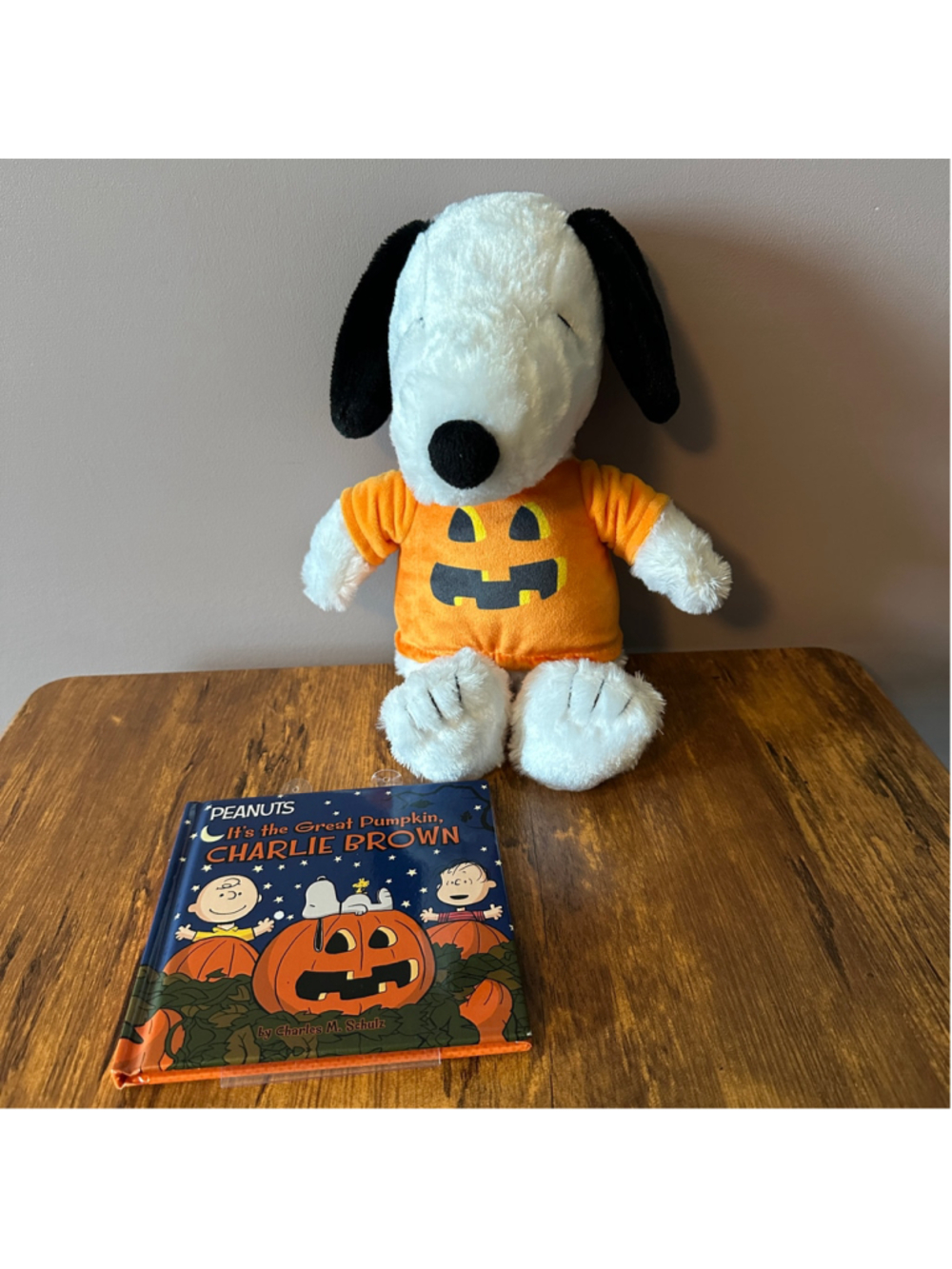 Kohl's Cares Peanuts Snoopy Plush & Great Pumpkin Charlie Brown Book Set